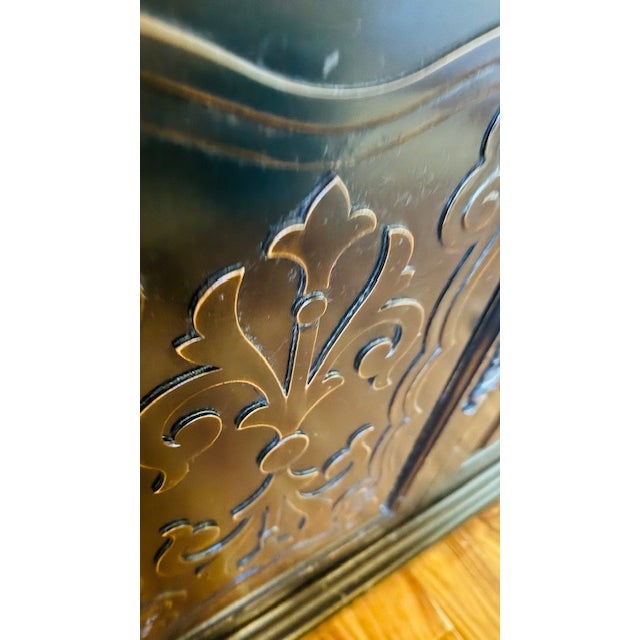 2010s Ambella Home Collection - Castillitan Line- Ornate 2-Door Sidebar or Buffet For Sale - Image 5 of 6