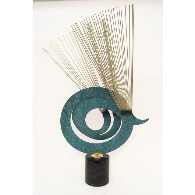 Green Curtis Jere Kinetic Sculpture For Sale - Image 8 of 13