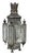 Metal Moroccan Black Painted Tole Hall Lantern For Sale - Image 7 of 11