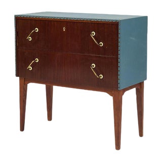 Mahogany and Teak Chest of Drawers, 1950s For Sale