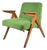 Bunny Armchair in Green Fabric, 1960s For Sale