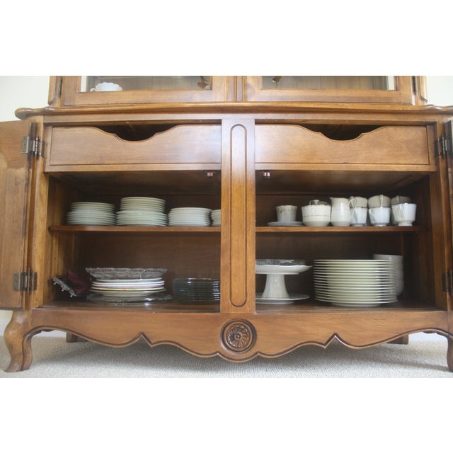 Ethan Allen Country French China and Buffet Chairish