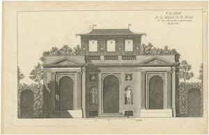 Georg Louis le Rouge, The House of M. Morel, 1785, Paper
