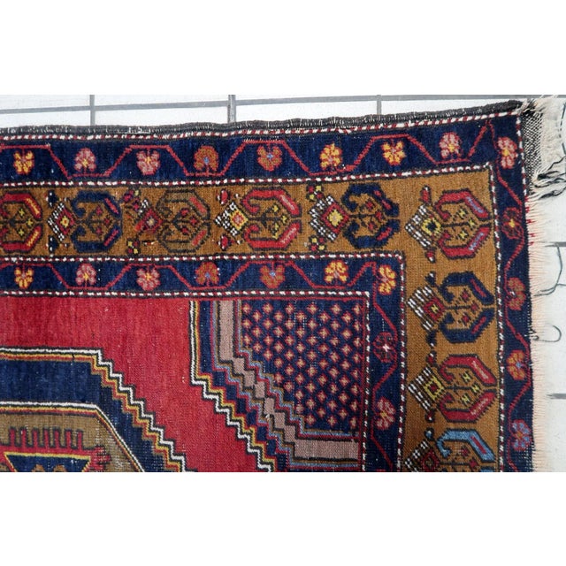 Handmade Antique Turkish Anatolian Rug: Experience the timeless elegance of our Handmade Antique Turkish Anatolian Rug,...