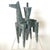 Green Bill Low Modernist Cubist Sculpture by Bill Low With Weathered Bronze Finish 1960s For Sale - Image 8 of 9