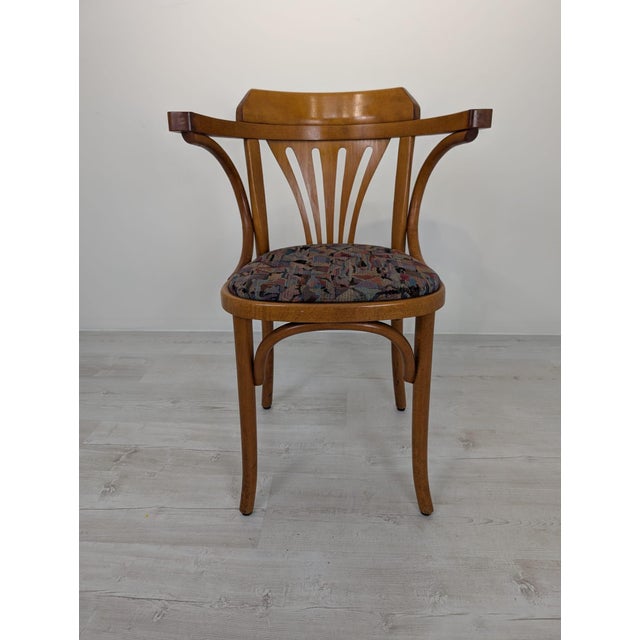 Ton Chair with Curved Armrests, 1960s For Sale - Image 3 of 13