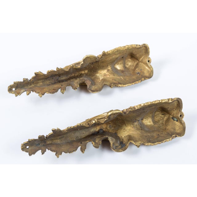 Brass French Table Corners - a Pair For Sale - Image 8 of 9