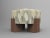 Not Yet Made - Made To Order Cassette Pouf in District Alabaster Fabric and Smoked Oak by Alter Ego for Collector For Sale - Image 5 of 5
