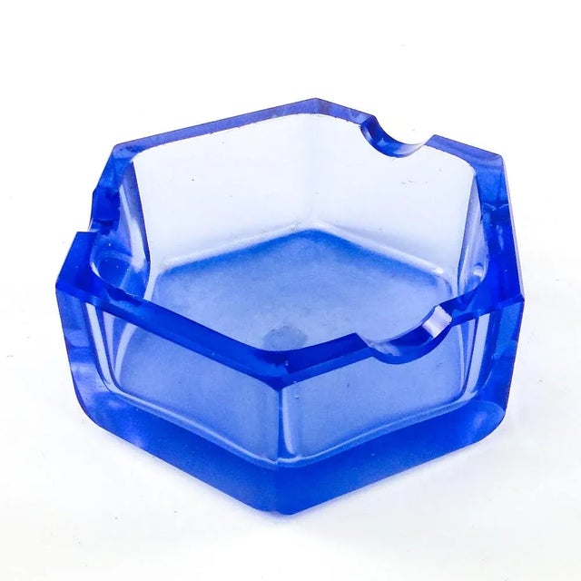 Postmodern Art Deco Ashtray from Moser, Former Czechoslovakia, 1950s For Sale - Image 3 of 6