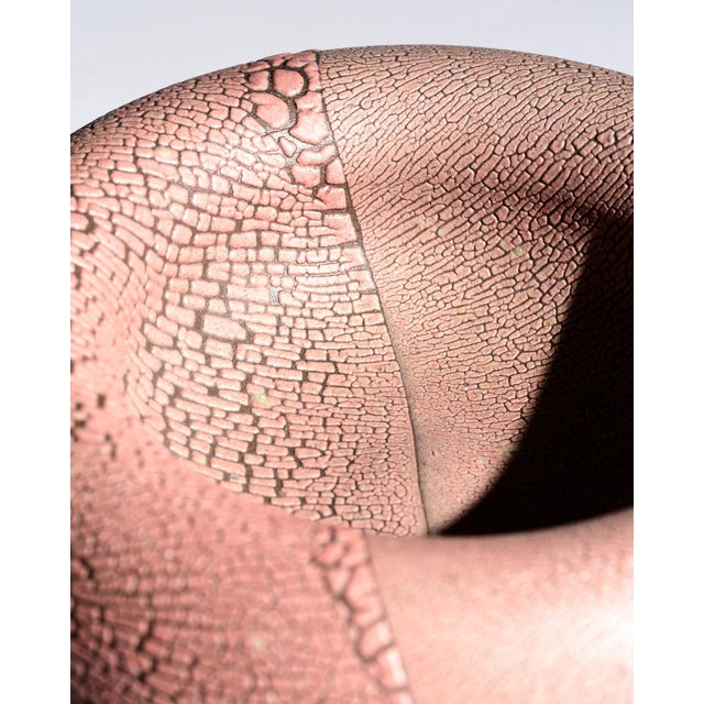 Reduction Glazed Ceramic Vase and Bowls by Mario Enke Studio Pottery, 1980s, Set of 3 For Sale - Image 17 of 18