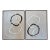 Pair of Modern Framed Abstract Circle Art For Sale