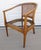 Mid-Century Modern Mid 20th Century American of Martinsville Barrel Back Cane Arm Chair For Sale - Image 3 of 16