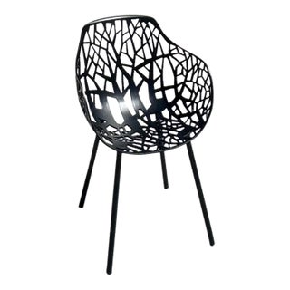 Janus Et Cie Forest Black Aluminum Outdoor Dining Armchairs – 22 Available For Sale