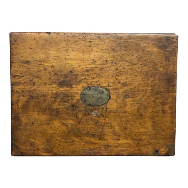 20th Century Campaign Oak Letter Box For Sale