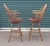 Find pair of vintage Windsor style swivel spools made of what appears to be Oak or Elm. Super Quality Construction each...
