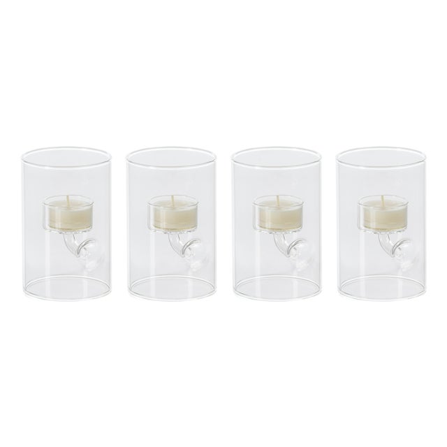Kelly 4-Piece Set Glass Tealight Holder/Hurricane, S For Sale
