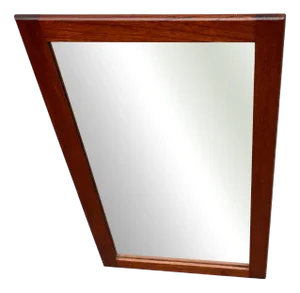 Small Mid-Century Modern Danish Teak Mirror, 1960s