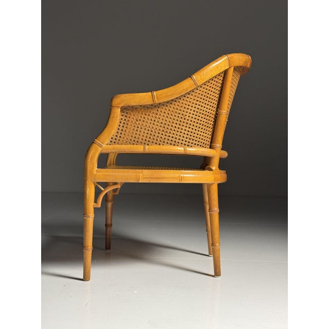 Faux Bamboo Dining Chairs, Set of 4 For Sale - Image 10 of 18