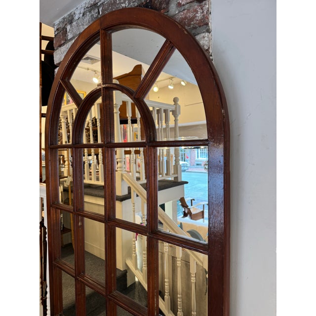 1900 - 1909 20th Century Antique Window Frame Mirror For Sale - Image 5 of 6