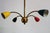Mid-Century Modern Vintage Sputnik Four-Arm Chandelier, 1960s For Sale - Image 3 of 14
