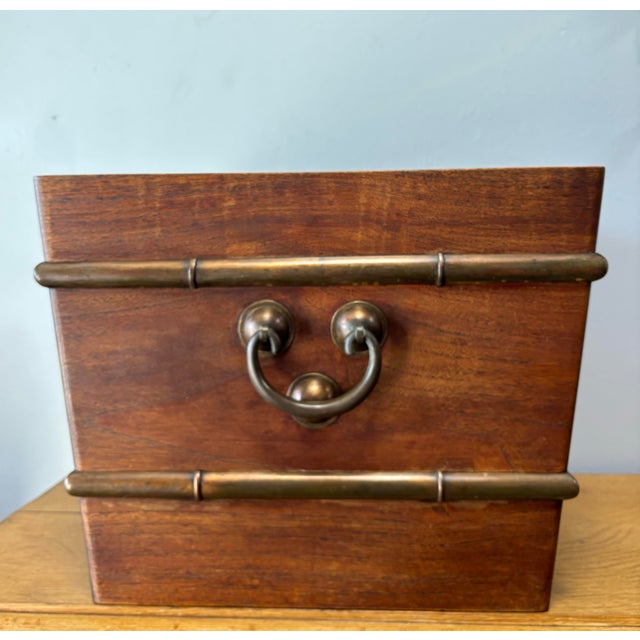 English Vintage English Oak Planter Box For Sale - Image 3 of 9