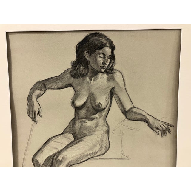 This charcoal drawing is an original signed Wentworth This was found in an estate in Rockport