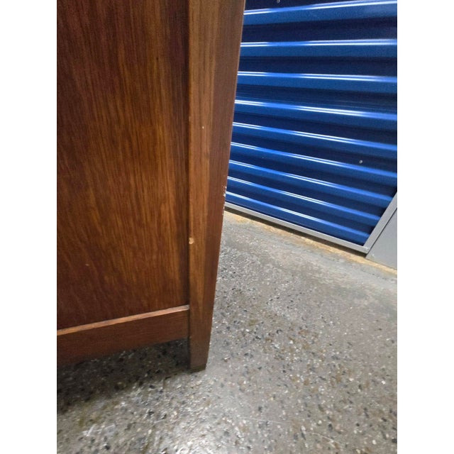 1910s Simple Oak Wardrobe Cabinet--Marked Down! For Sale - Image 10 of 11