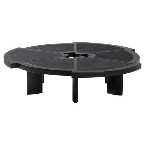 Wood & Marble Rio Low Table by Charlotte Perriand for Cassina, Italy For Sale - Image 9 of 9