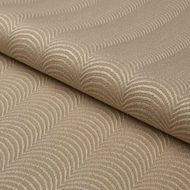 Schumacher x Neisha Crosland Hurdles Performance Fabric in Flax For Sale