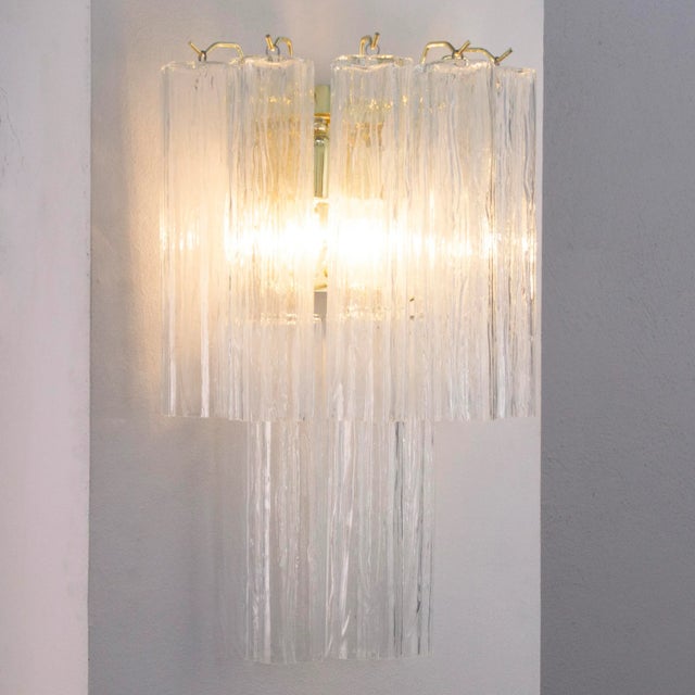 Large Wall Light in Murano Glass, Italy, 1990s For Sale - Image 9 of 11