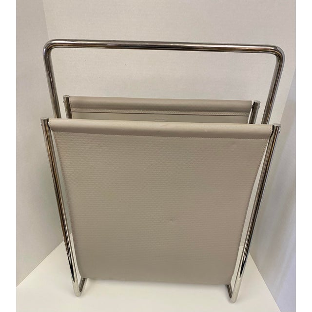 Contemporary Modern Leather Magazine Sling Designed by Marta Giardini For Sale - Image 3 of 11