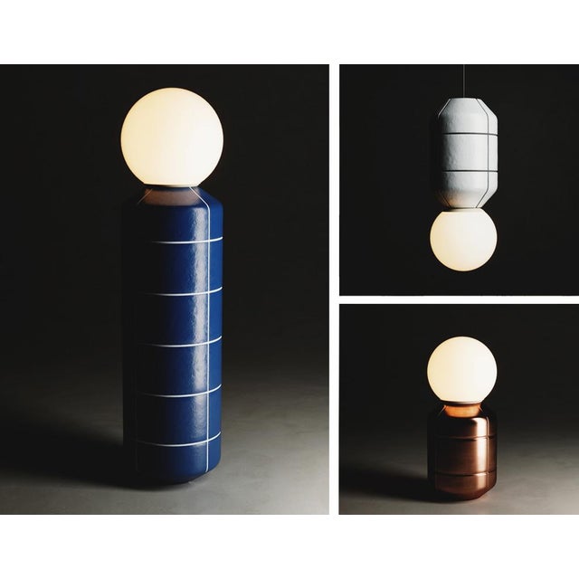 Ceramic Base Pendant Lamp by Svitanok For Sale - Image 4 of 8