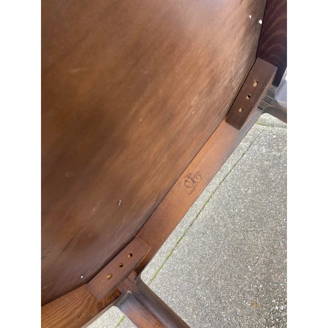 1980s Henredon Four Centuries Collection Side Table Solid Mahogany