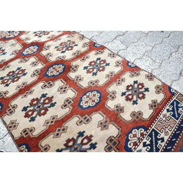 Textile 1960s Small Floral Wool For Sale - Image 7 of 11