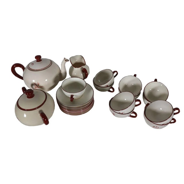 Tea Service by Richard Ginori for San Cristoforo, Milan, 1930s For Sale - Image 8 of 8
