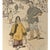 Rare 1900 H.S. Crocker Co. Calendar Page  "Street Scene, Chinatown, San Francisco" This authentic antique calendar page...