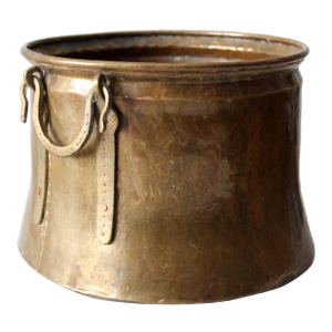 Antique Brass Cauldron