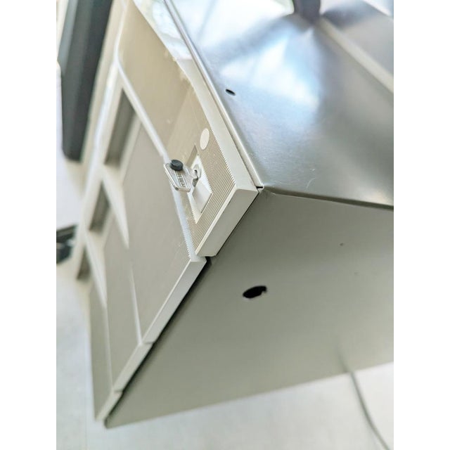 Desk in Metal and Grey Vinyl by BBPR for Olivetti Synthesys, 1963 For Sale - Image 4 of 18