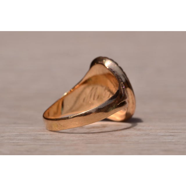 Metal The Benson: Antique Carnelian Ring in Yellow Gold For Sale - Image 7 of 11