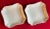 Ceramic Antique 18th Century English Rococo Wedgwood Creamware Shell Edge Square Serving Dishes or Bowls - a Pair For Sale - Image 7 of 12
