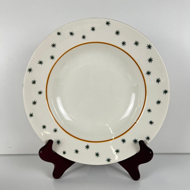Primefleur Creation Constellation Model Soup Plates from Gien, 1950s, Set of 6 For Sale - Image 6 of 12