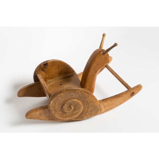 Light Yellow Snail Swing by Antonio Vitali, 1950s For Sale - Image 8 of 14