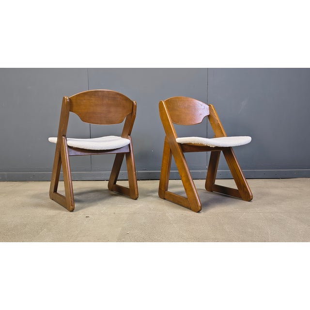 Vintage Brutalist Dining Chairs, 1960s, Set of 6, in Very Good conditions. Designed 1960 to 1969