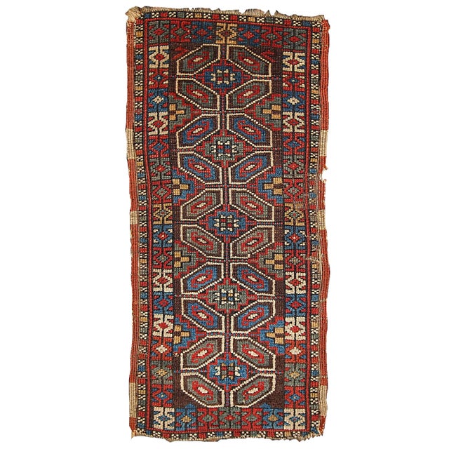 1880s Handmade Antique Turkish Yastik Rug For Sale In New York - Image 6 of 6