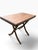 Mid-Century Vintage Wood Folding Occasional Table in Coffee Walnut Refinished For Sale In Buffalo - Image 6 of 8