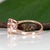 2.7Ct Cor De Rosa Morganite Ring With Earth-Mined Diamonds: Solid 14k Gold, Size 6.75 For Sale - Image 9 of 9