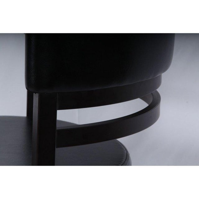 Amisco Link Swivel Leather Barstools, Set of 6 For Sale - Image 9 of 11