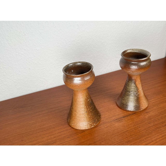 Mid-Century Modern Danish Studio Pottery Candleholder from Gunni Nordström, 1960s, Set of 2 For Sale - Image 12 of 18