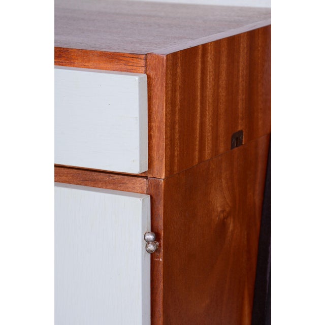 Brown Mid-Century Cabinets in Mahogany, Central Europe, 1950s, Set of 3 For Sale - Image 8 of 18
