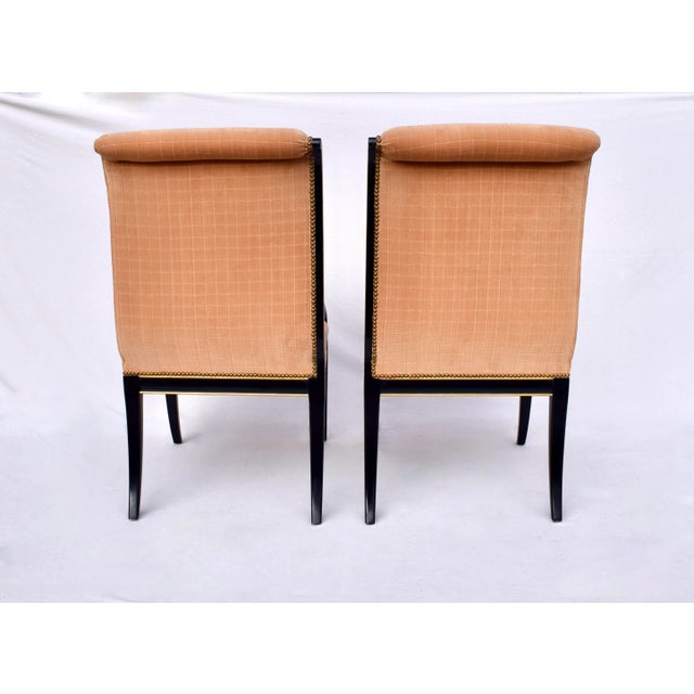 Karges Furniture Karges Furniture Parler Deux Right & Left Regency Chairs For Sale - Image 4 of 12